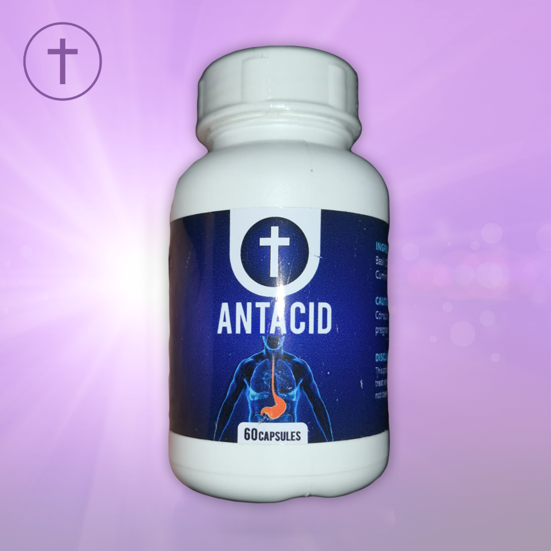 Anti-Acid 60 Capsules - Natural Heartburn & Digestive Relief | Purple Cushhh SA