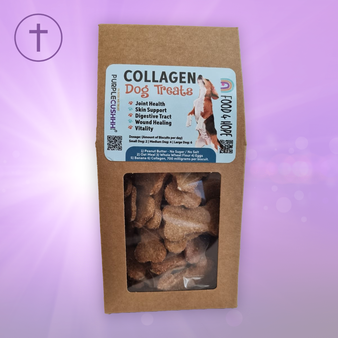 Collagen Dog Treats | Joint, Skin & Coat Support | Food4Hope & Purple Cushhh SA