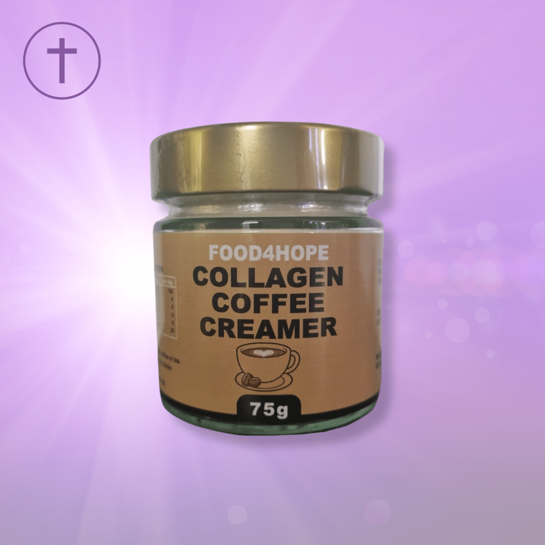 Food4Hope & Purple Cushhh Collagen Coffee Creamer 75g - Beauty Boost for Skin, Hair & Joints