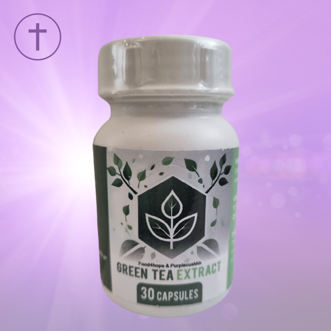 Green Tea Extract 30 Capsules | Antioxidant, Metabolism & Weight Management Support | Purple Cushhh SA
