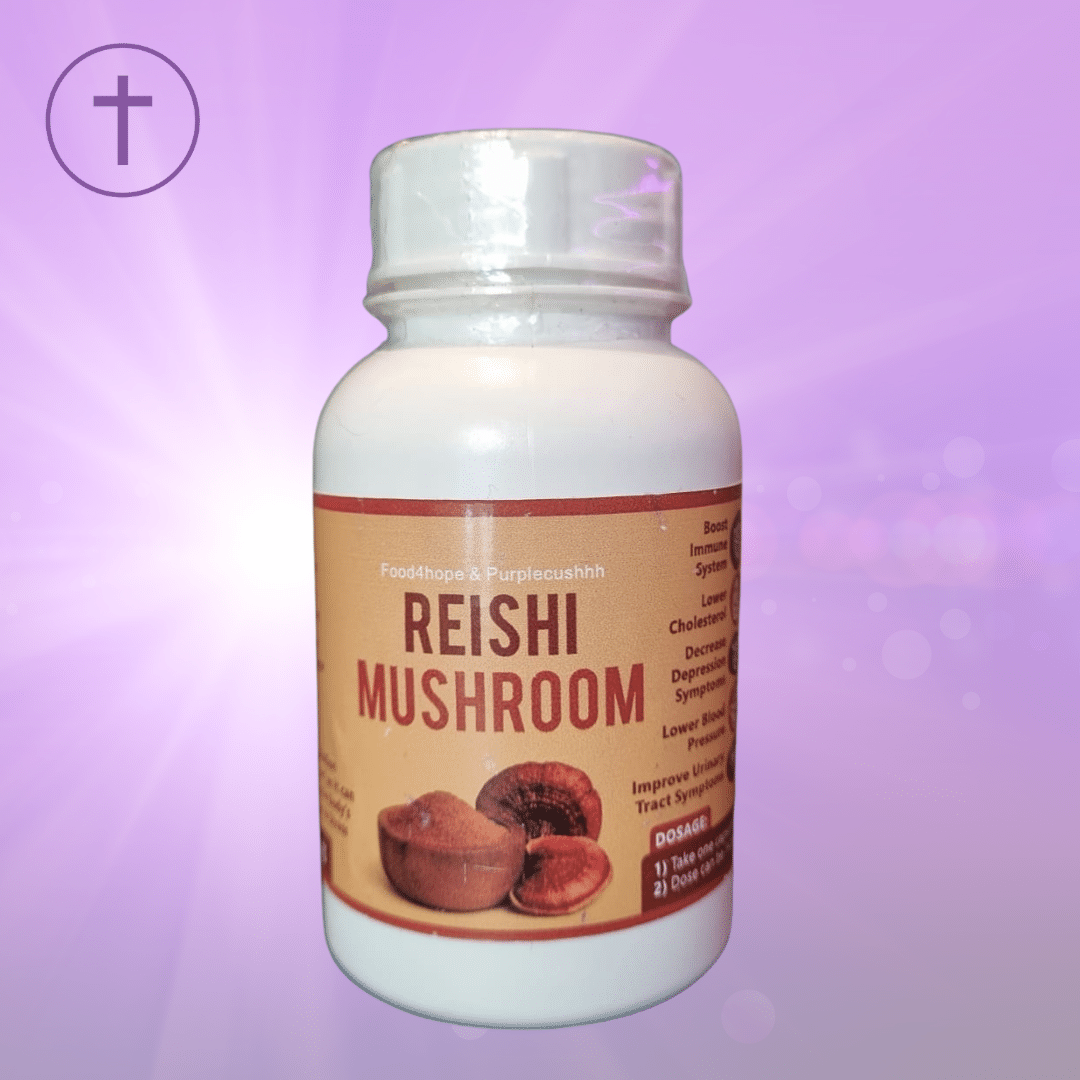 Reishi Mushroom 60 Capsules - Immune & Sleep Support - www.purplecushhh.co.za