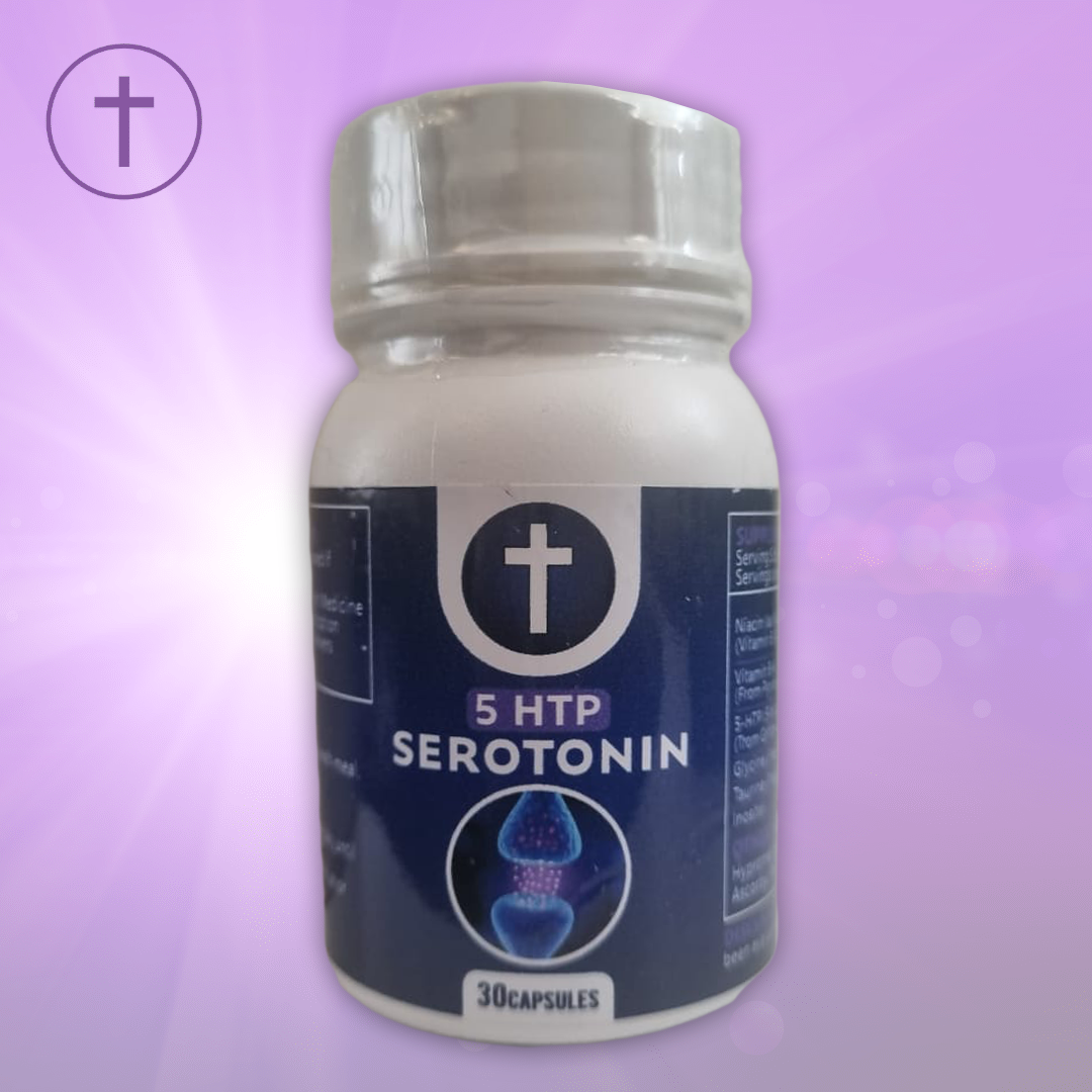 5-HTP Serotonin Support 60 Capsules - Natural Mood & Sleep Balance Supplement