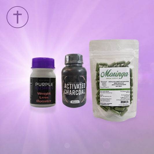 Holistic Detox System — Activated Charcoal, Detox Boost & Moringa | Purple Cushhh SA