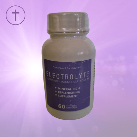Electrolyte 60 Capsules - Hydration & Muscle Function Support | Purple Cushhh SA