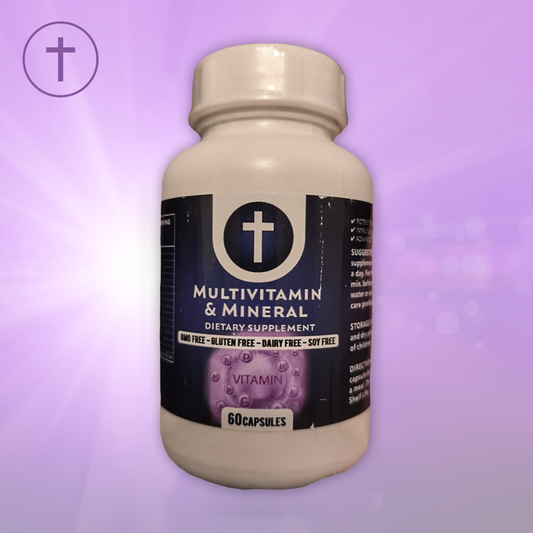Multivitamin & Mineral Complex 60 Capsules - Complete Daily Nutrition | Purple Cushhh SA