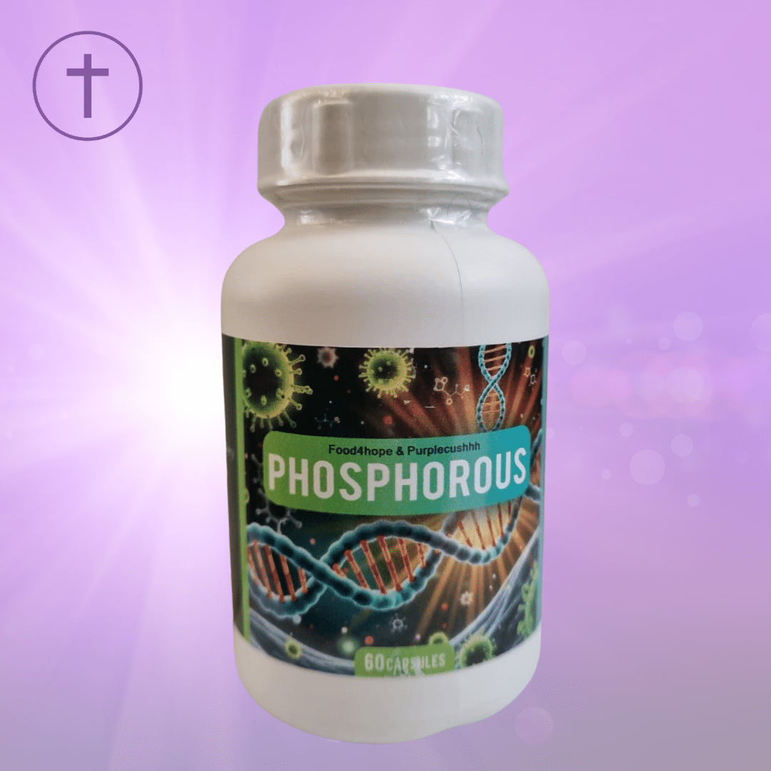 Food4Hope & Purple Cushhh Phosphorous 60 Capsules - Plant-Based Cellular Health Support