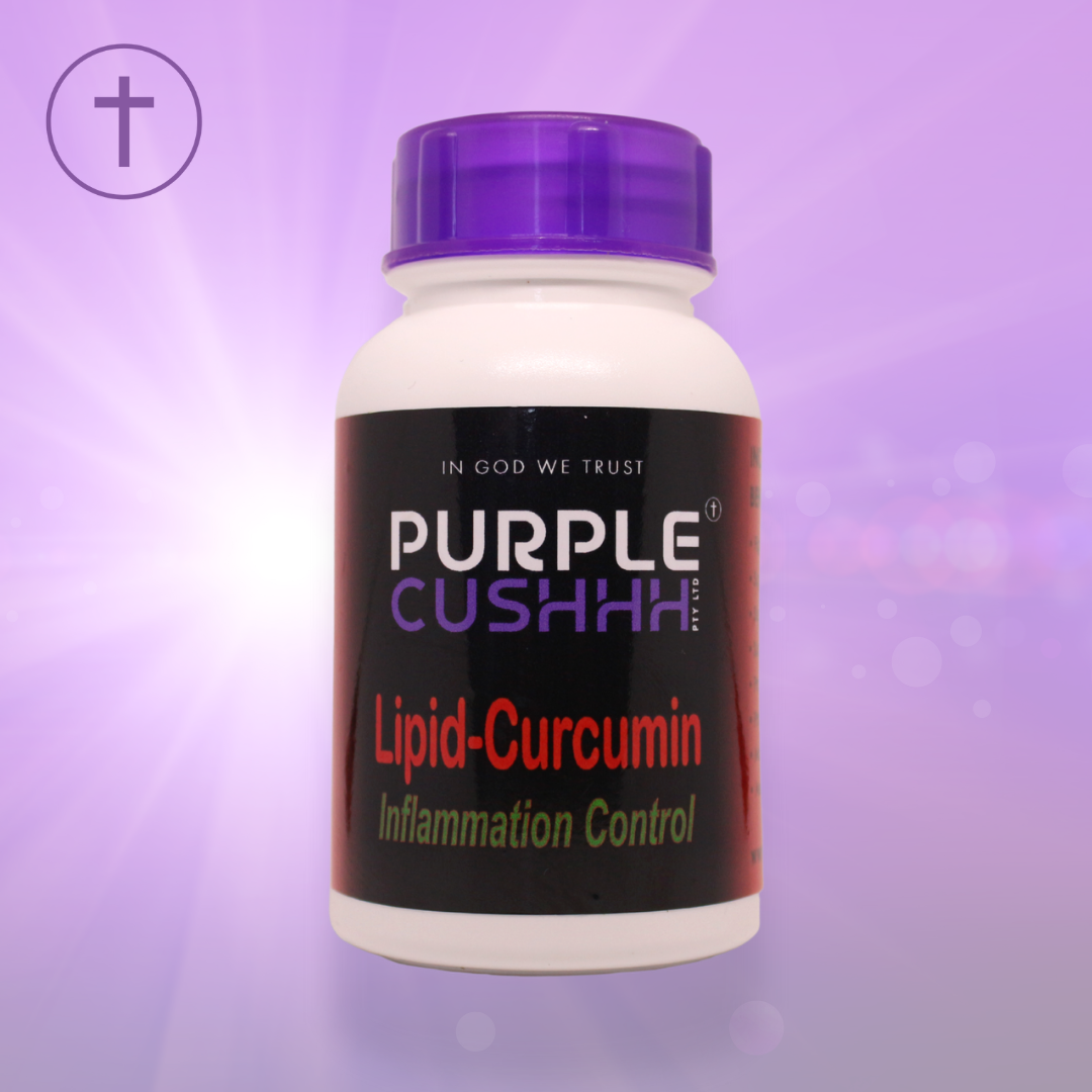 Lipid-Curcumin Inflammation Control 60 Capsules - Anti-Inflammatory & Joint Support | Purple Cushhh SA