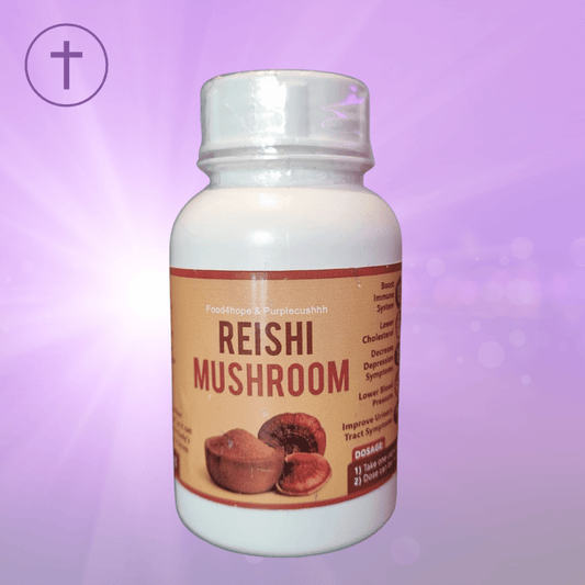 Reishi Mushroom 60 Capsules - Immune & Sleep Support - www.purplecushhh.co.za

